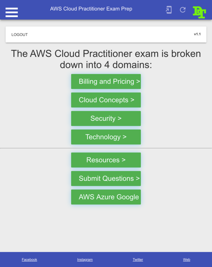 AWS Cloud Practitioner Exam Prep - Any Device
