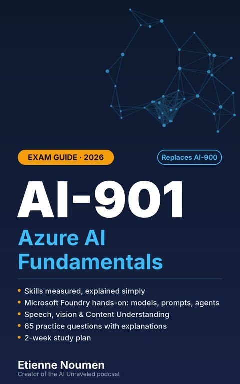 AI-901 Azure AI Fundamentals Exam Guide 2026 eBook cover