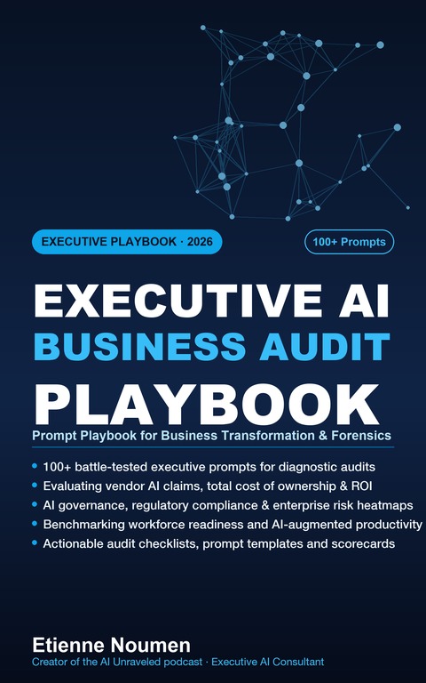 The Executive AI Business Audit Prompt Playbook eBook cover