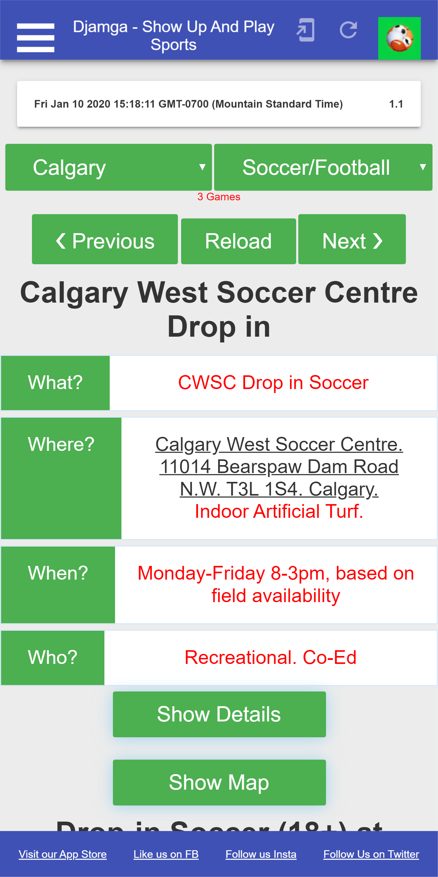 Where to play hockey, soccer, basketball, badminton, baseball, softball,  slop-itch, pickle-ball, volleyball, touch football, cricket, rugby,  swimming in Calgary