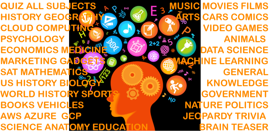 QUIZ AND TRIVIA AND BRAIN TEASERS for all subjects