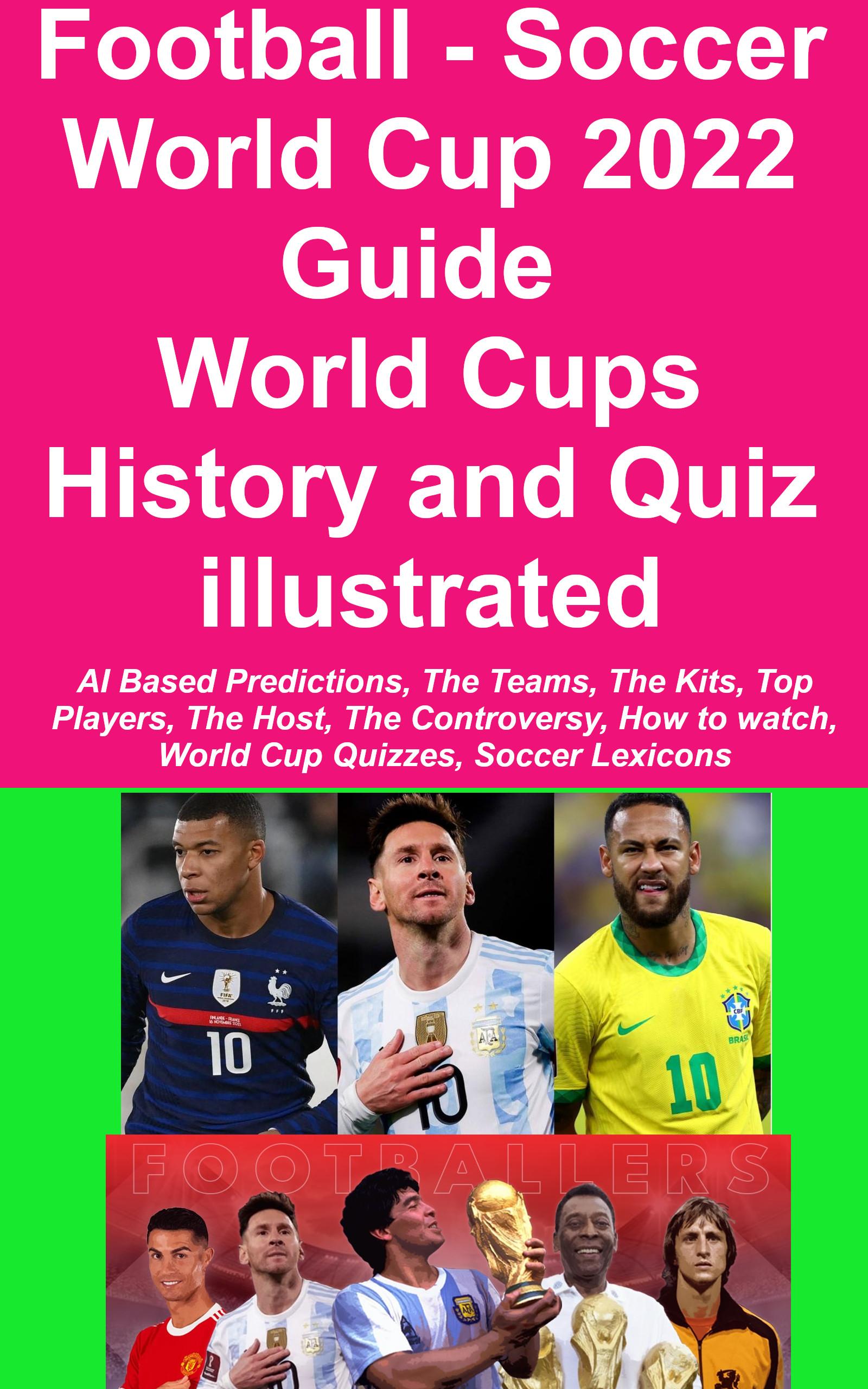Football Soccer World Cup 2022 Guide and Past World Cups History and Quiz illustrated