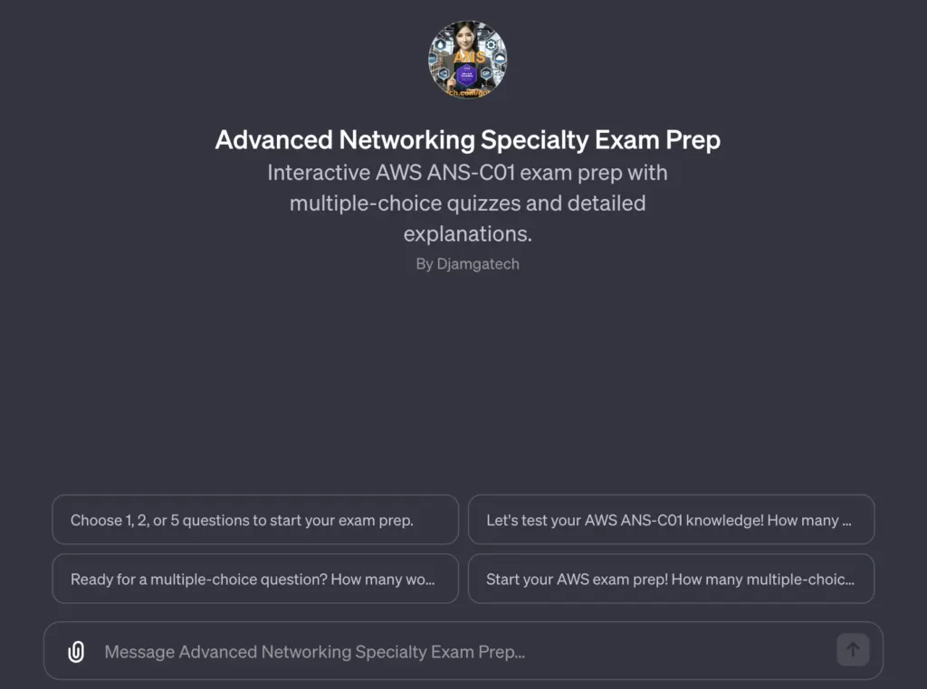 AWS Advanced Networking Specialty Exam Prep GPT